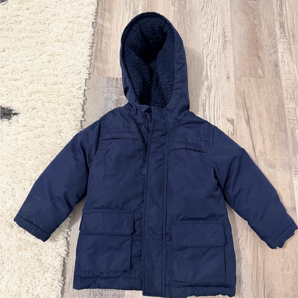 Old Navy Dark Blue Hooded Coat